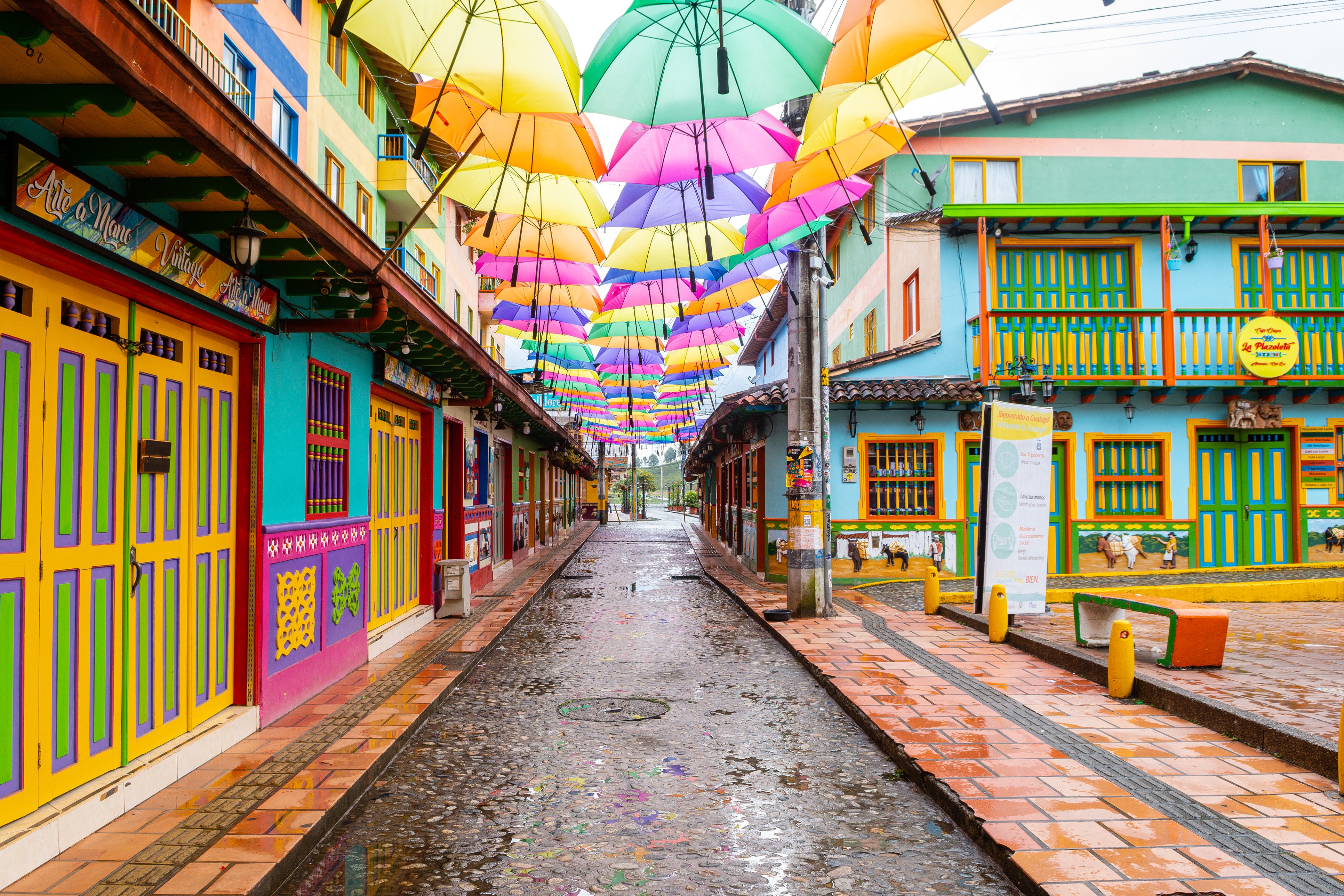 Peaked with El Peñol rock, Guatapé is Colombia’s most colourful pueblo
