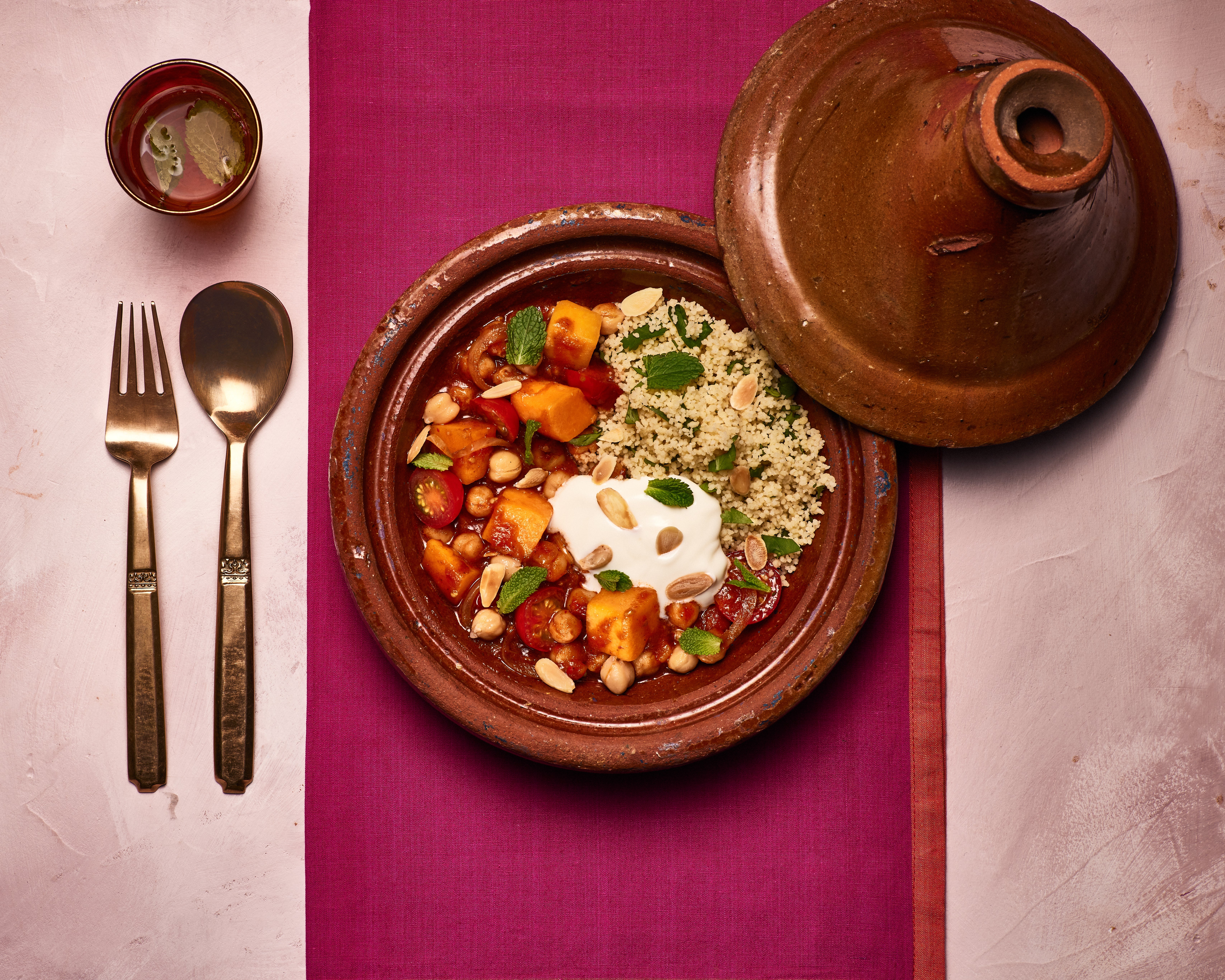 This wholesome tagine is filled with chickpeas and butternut squash