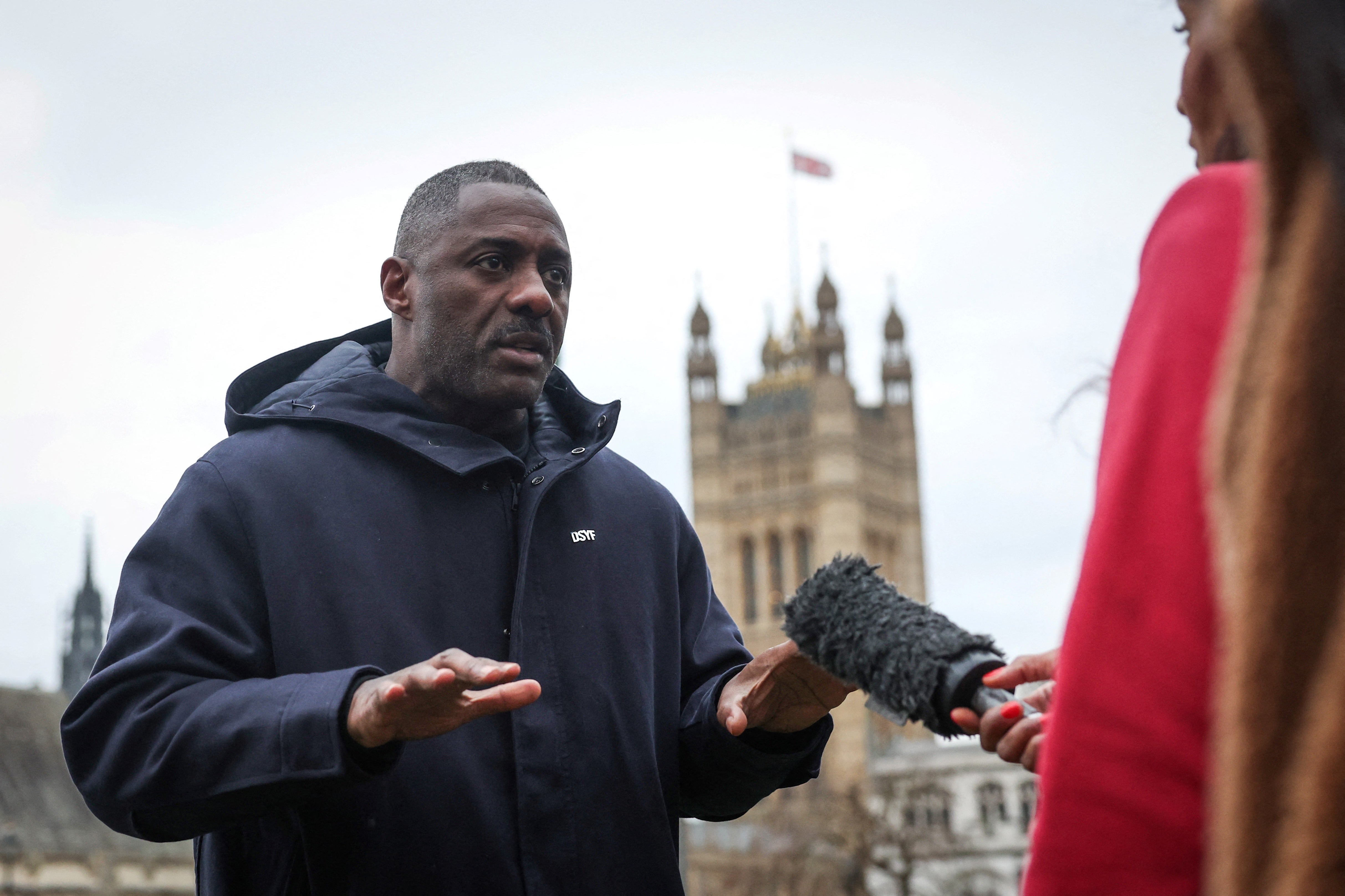 British actor Idris Elba launches a new campaign against knife crime