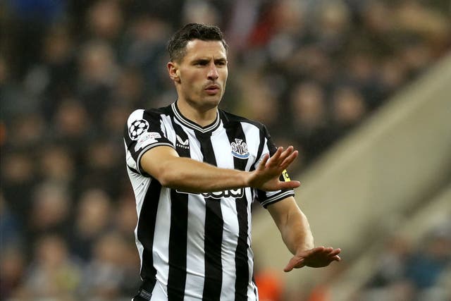 Newcastle defender Fabian Schar has signed a contract extension which will keep him at the club until the summer of 2025 (Will Matthews/PA)