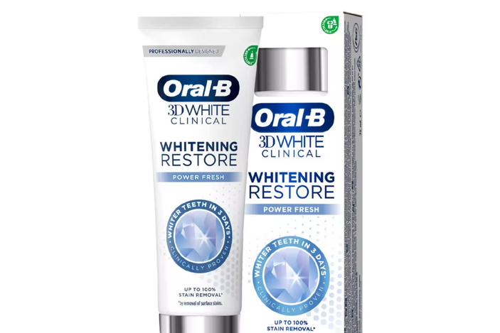 Oral-B 3d white clinical whitening restore power fresh toothpaste indybest