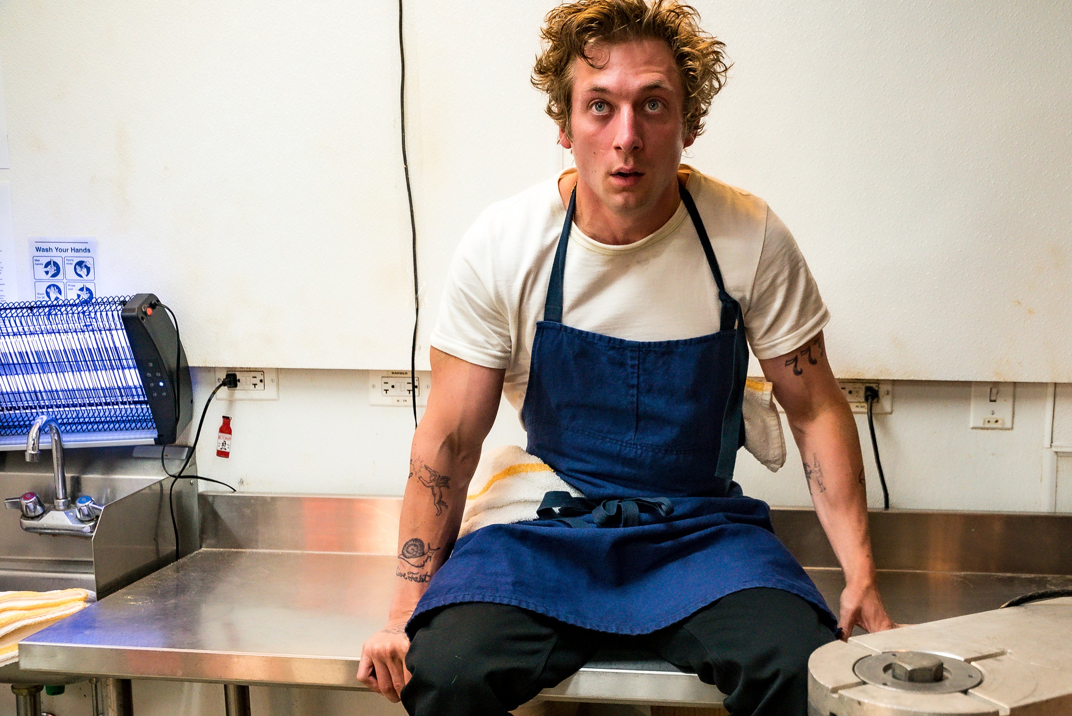 Jeremy Allen White as the dry and intense Carmy in ‘The Bear’