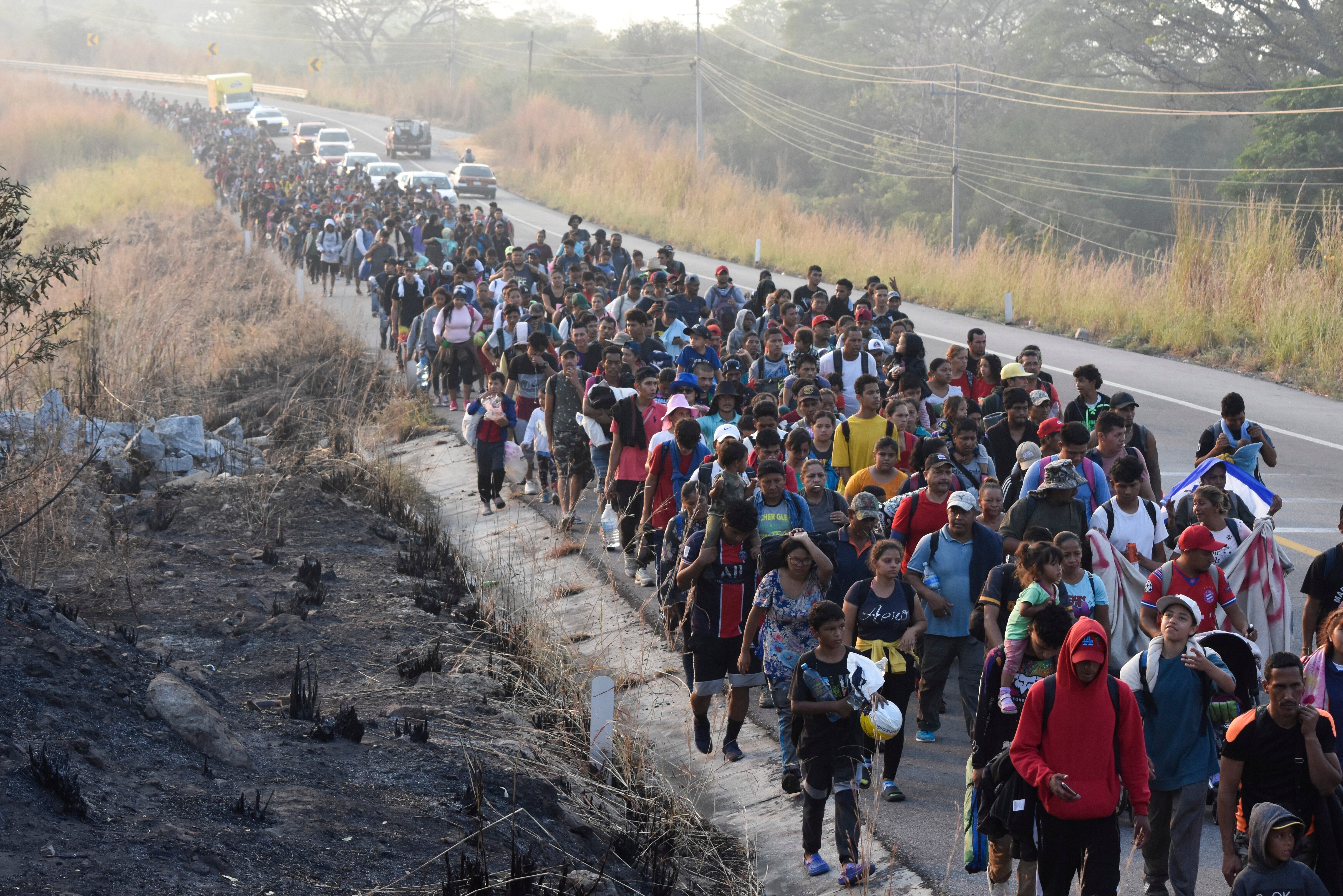 APTOPIX Mexico Migrant Caravan
