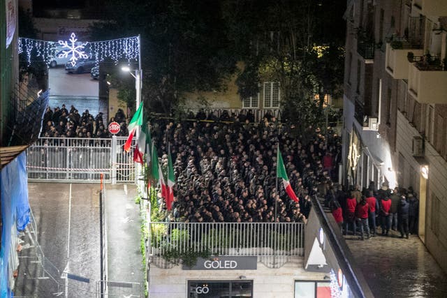 Italy Fascist Salute