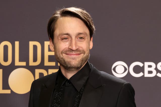 <p>Kieran Culkin, winner of the Best Performance by an Actor in a Television Series, Drama award for “Succession” poses in the press room during the 81st Annual Golden Globe Awards at The Beverly Hilton on 7 January 2024 in Beverly Hills, California.</p>