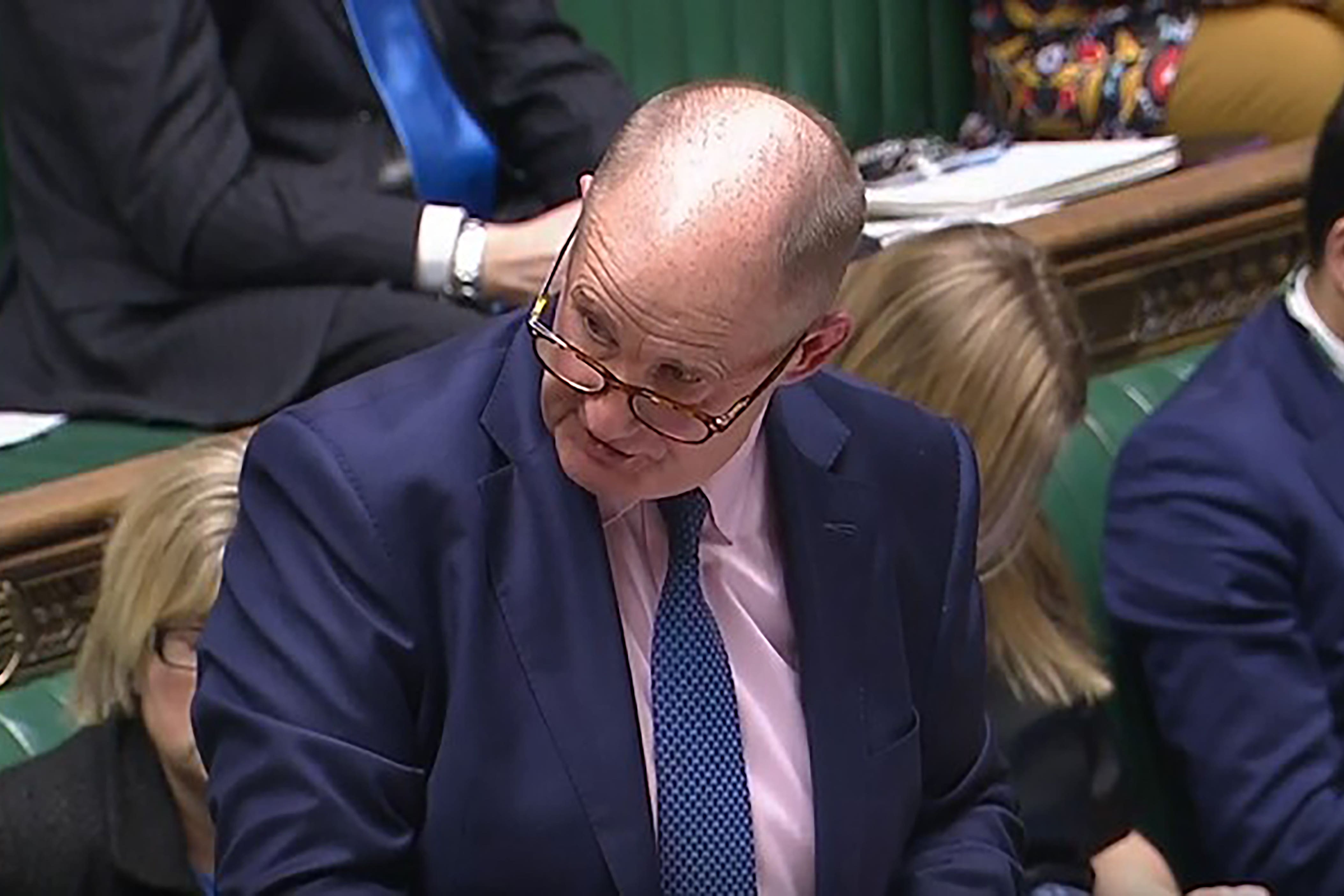 Screen grab taken from Parliament TV of Kevin Hollinrake, the Minister for the Post Office (House of Commons/PA)