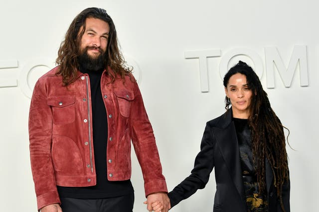 <p>Jason Momoa and Lisa Bonet attend the Tom Ford AW20 Show at Milk Studios on 7 February 2020 in Hollywood, California. </p>