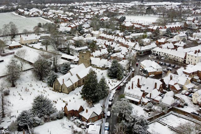 A view over the village of Lenham in Kent (Gareth Fuller/PA)