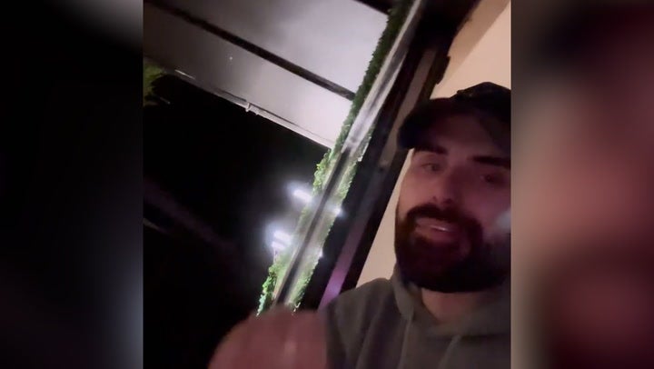 <p>Rylan Clark posts funny video rant after bat lands on his hand.</p>