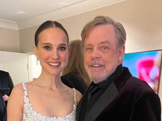 ‘Star Wars’ actors Natalie Portman and Mark Hamill ‘finally’ meet