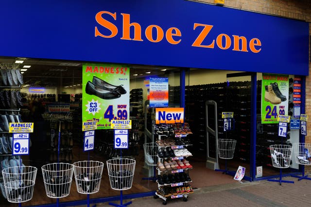 Shoe Zone said it would continue to refit and relocate stores over the year ahead (PA)