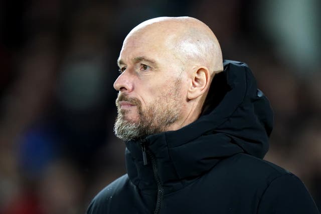 Erik ten Hag did not rule out using the January transfer window to add depth to Manchester United’s squad (Bradley Collyer/PA)
