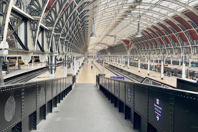 The Great Western Main Line runs to and from Paddington (Jonathan Brady/PA)