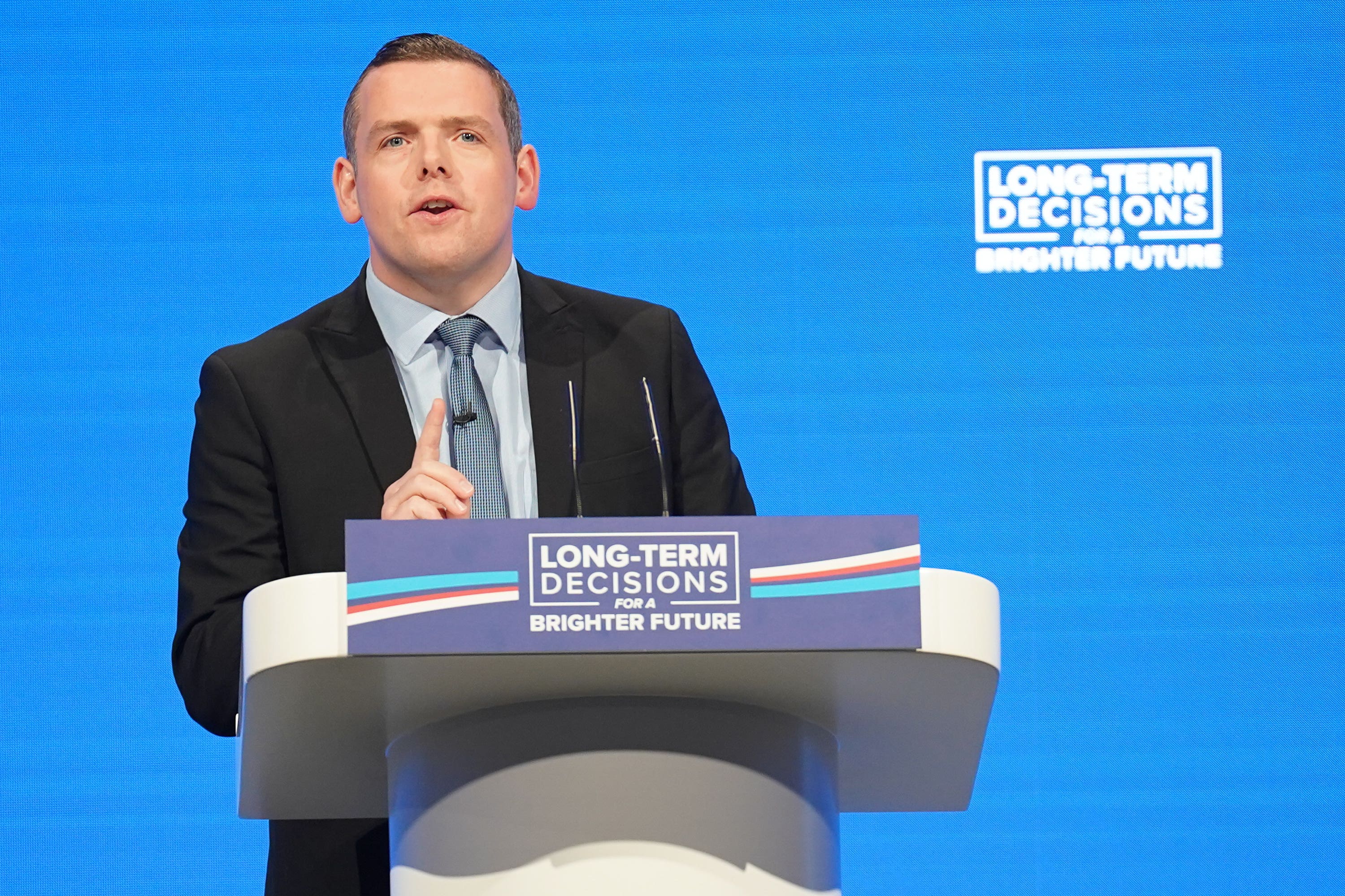 Scottish Conservative leader Douglas Ross has said the UK Government is ‘on the right side of history’ with its new oil and gas Bill (Stefan Rousseau/PA)