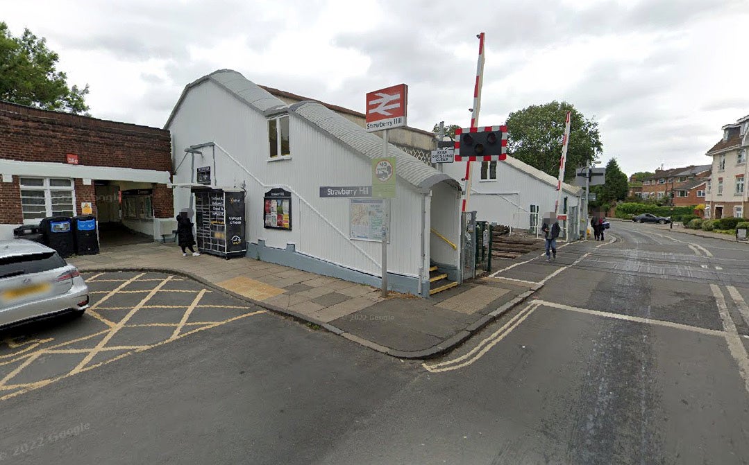 A man in his 20s was found dead with a serious injury consistent with a stab wound at Strawberry Hill station, Twickenham