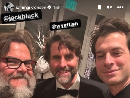 Mark Ronson with Jack Black and Andrew Wyatt