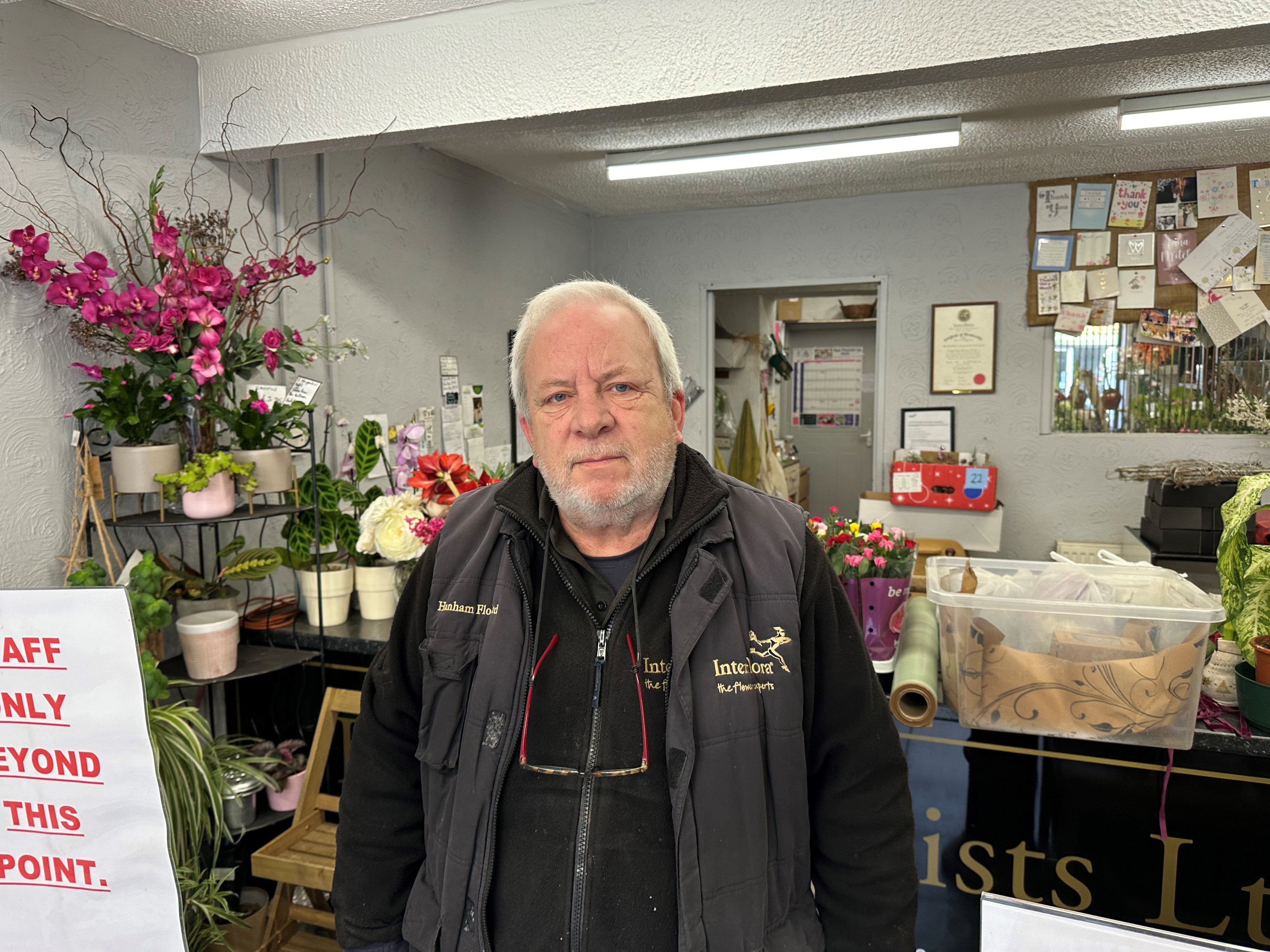 Florist Geoff Maynard doesn’t see the point in the by-election which is so close to a general election