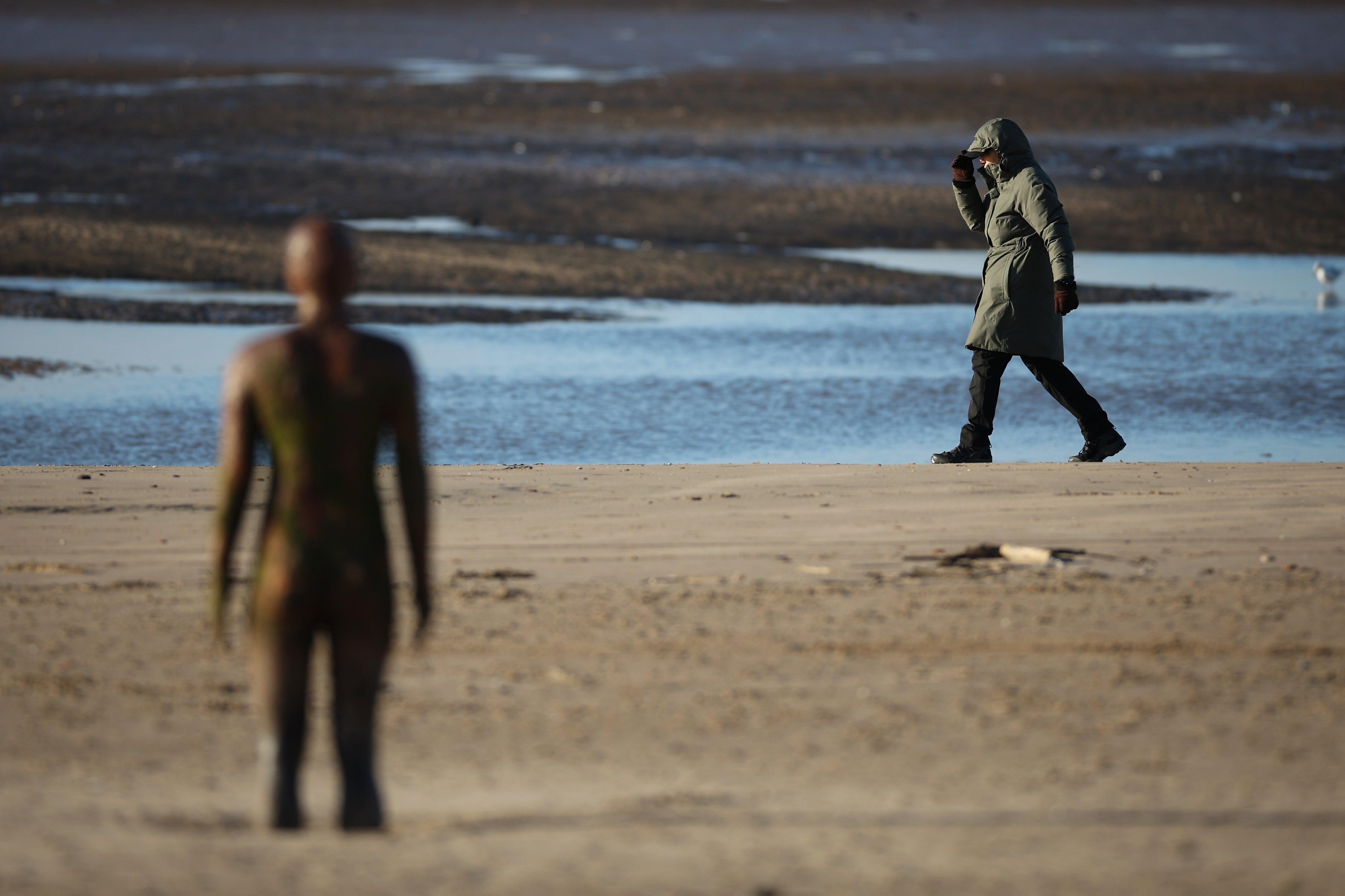 The new sculptures bear a resemblance to the sculptor’s famous Crosby beach installation, ‘Another Place’