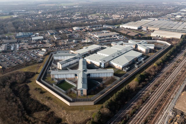 <p>An aerial view of HMP YOI Peterborough, a category B prison for men and women, which has a capacity for 840 people </p>