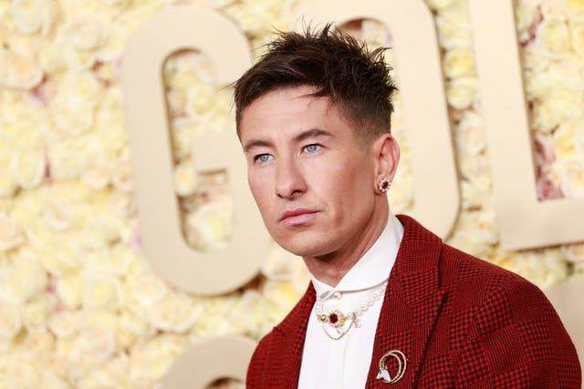 <p>Barry Keoghan at the Golden Globes 2024</p>