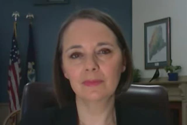 <p>Maine Secretary of State Shanna Bellows, who removed Donald Trump from the state’s ballots citing Section 3 of the 14th Amendment of the US Constitution</p>