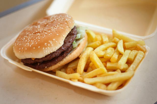 <p>The majority of burgers, beef, chicken and plant-based alternatives were found to contain microplastics by a new study (Philip Toscano/PA)</p>