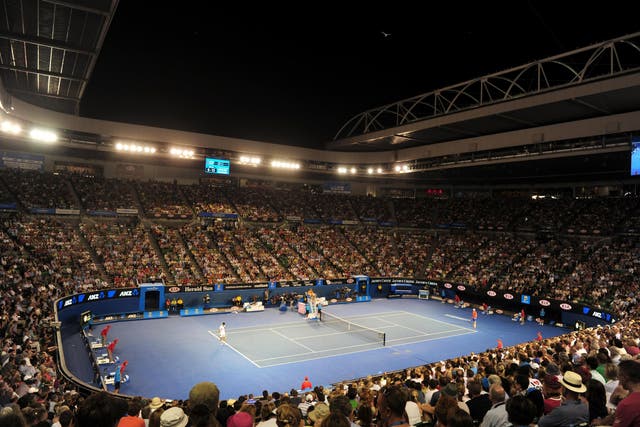 How late will matches on Rod Laver Arena go this year (PA)
