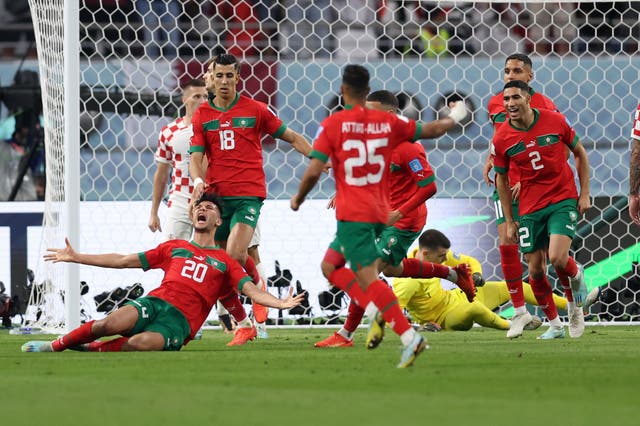 <p>Morocco became the first Arab and African nation to reach the semi-finals of the World Cup in Qatar </p>
