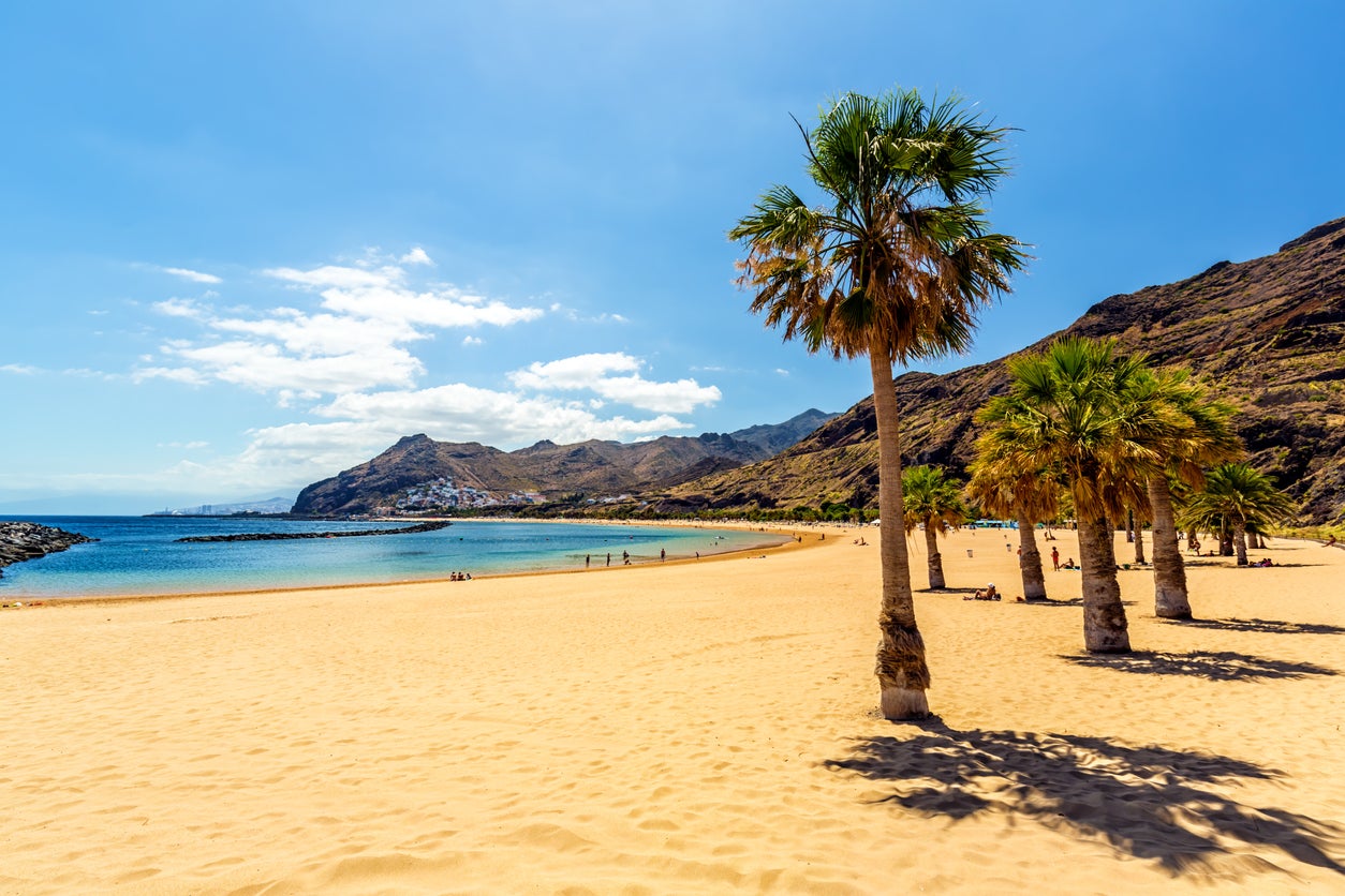 Tenerife’s coastlines mix golden sands with black volcanic beaches