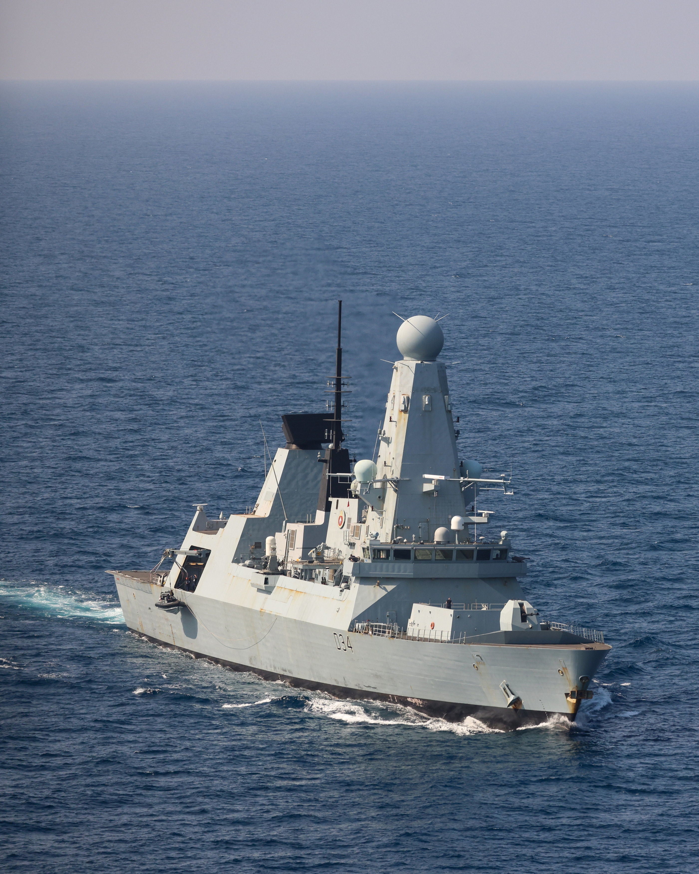 HMS Diamond repelled the largest attack from the Iranian-backed Houthis in the Red Sea to date