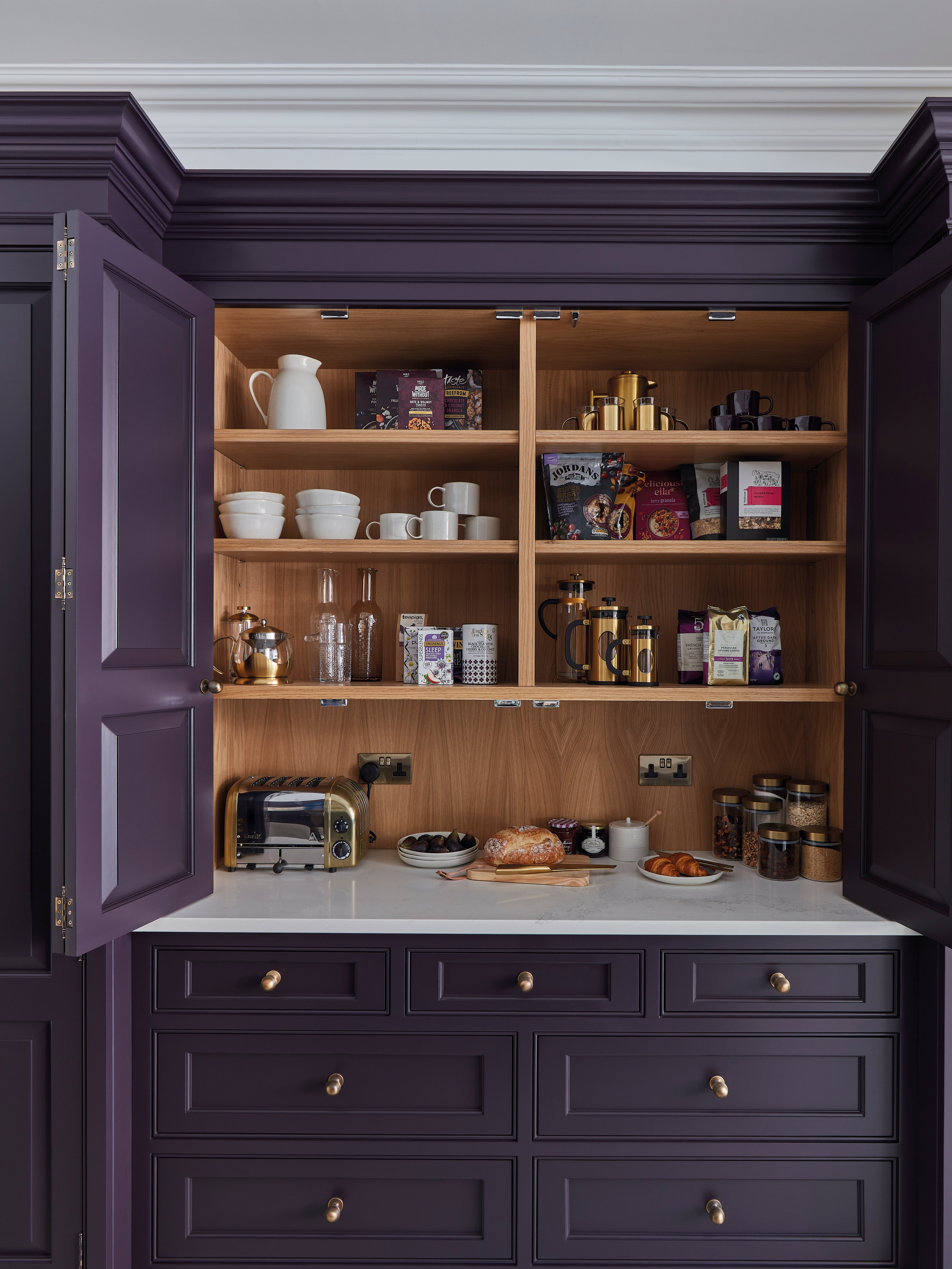 Bar carts, be gone! It’s all about the pantry
