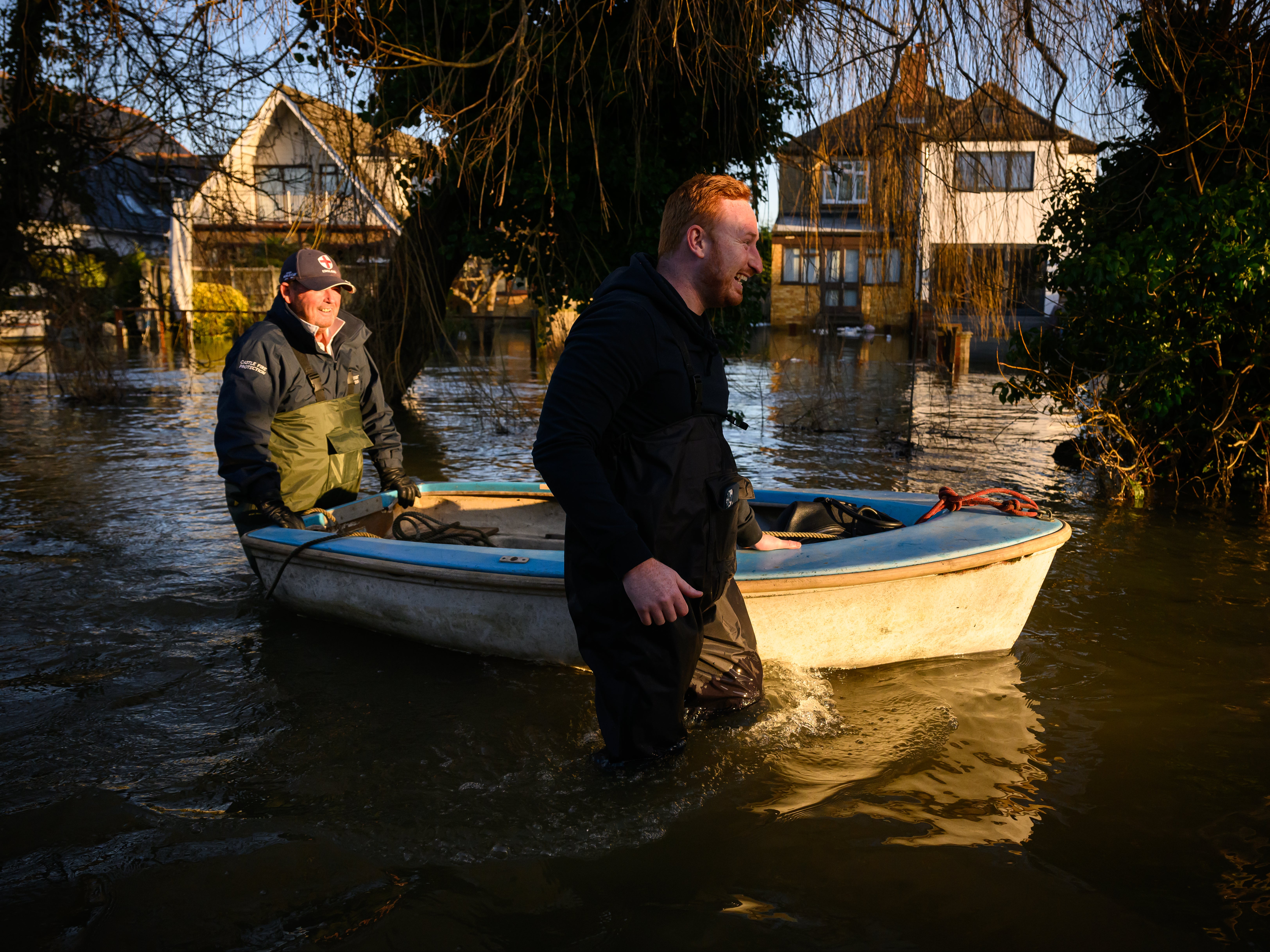 Flooding near Eton in Berkshire
