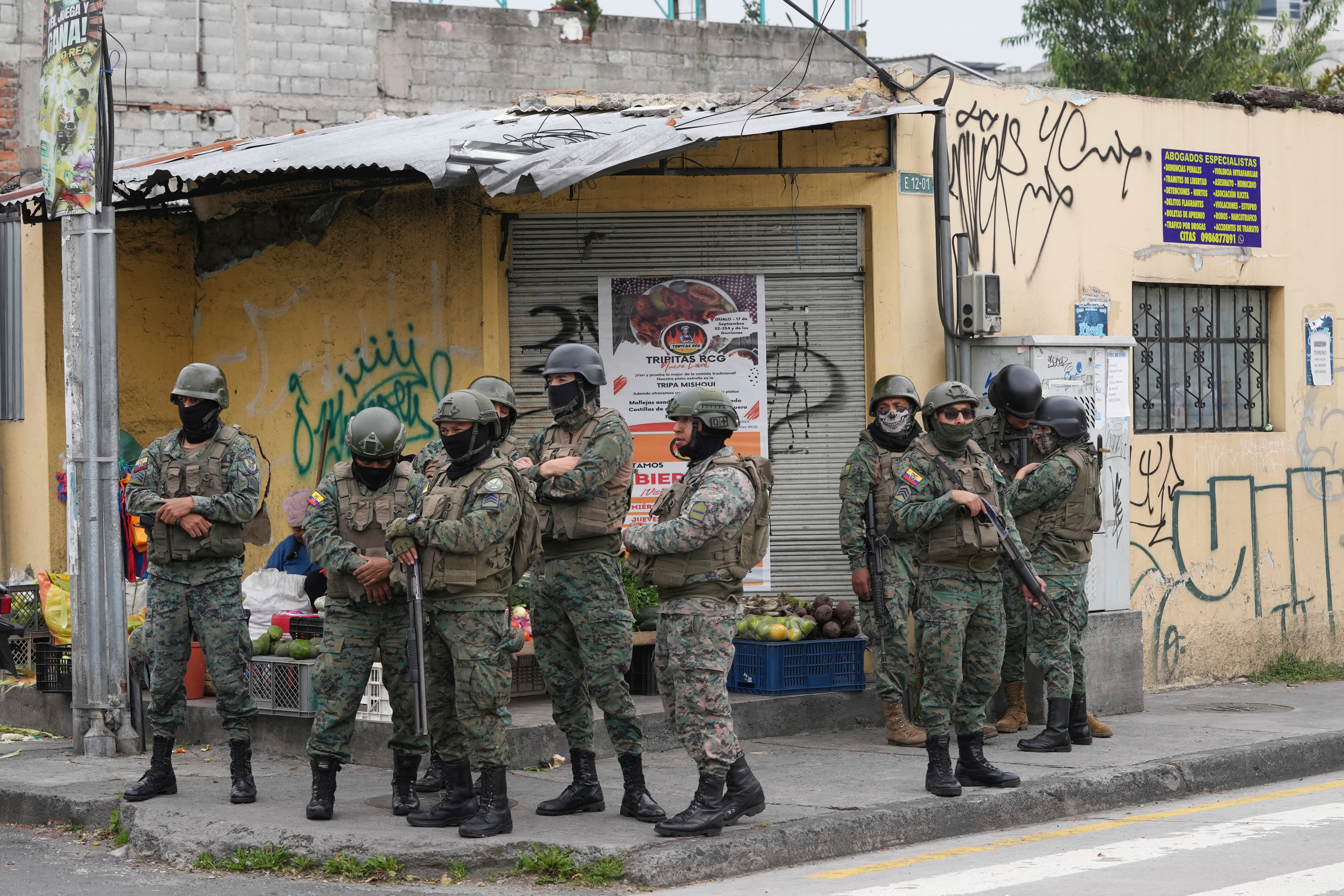 Violence has erupted on the streets of Ecuador