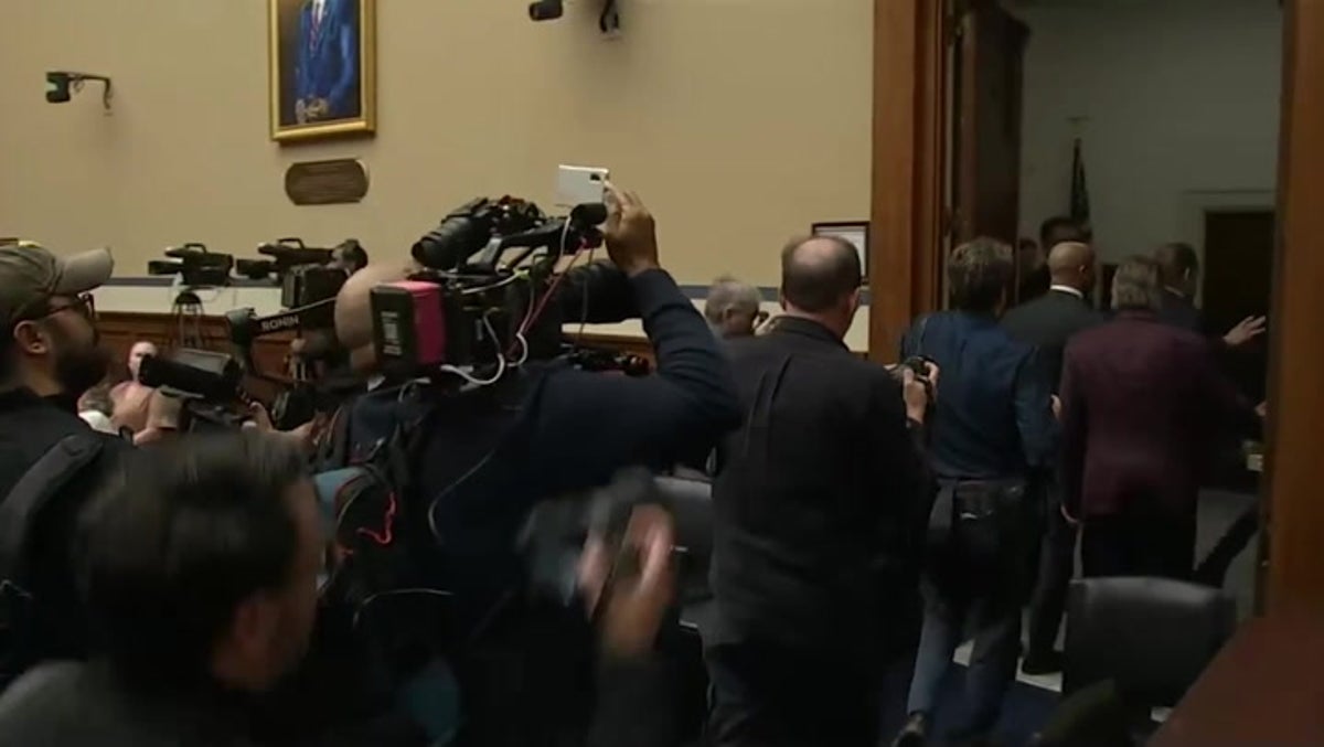 Watch: Hunter Biden walks out of Congress hearing over contempt claim