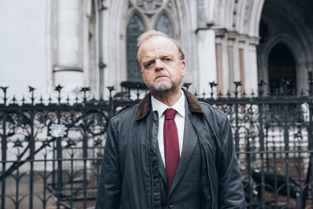 <p>Toby Jones as Alan Bates in the ITV drama which has got the scandal back in the headlines </p>