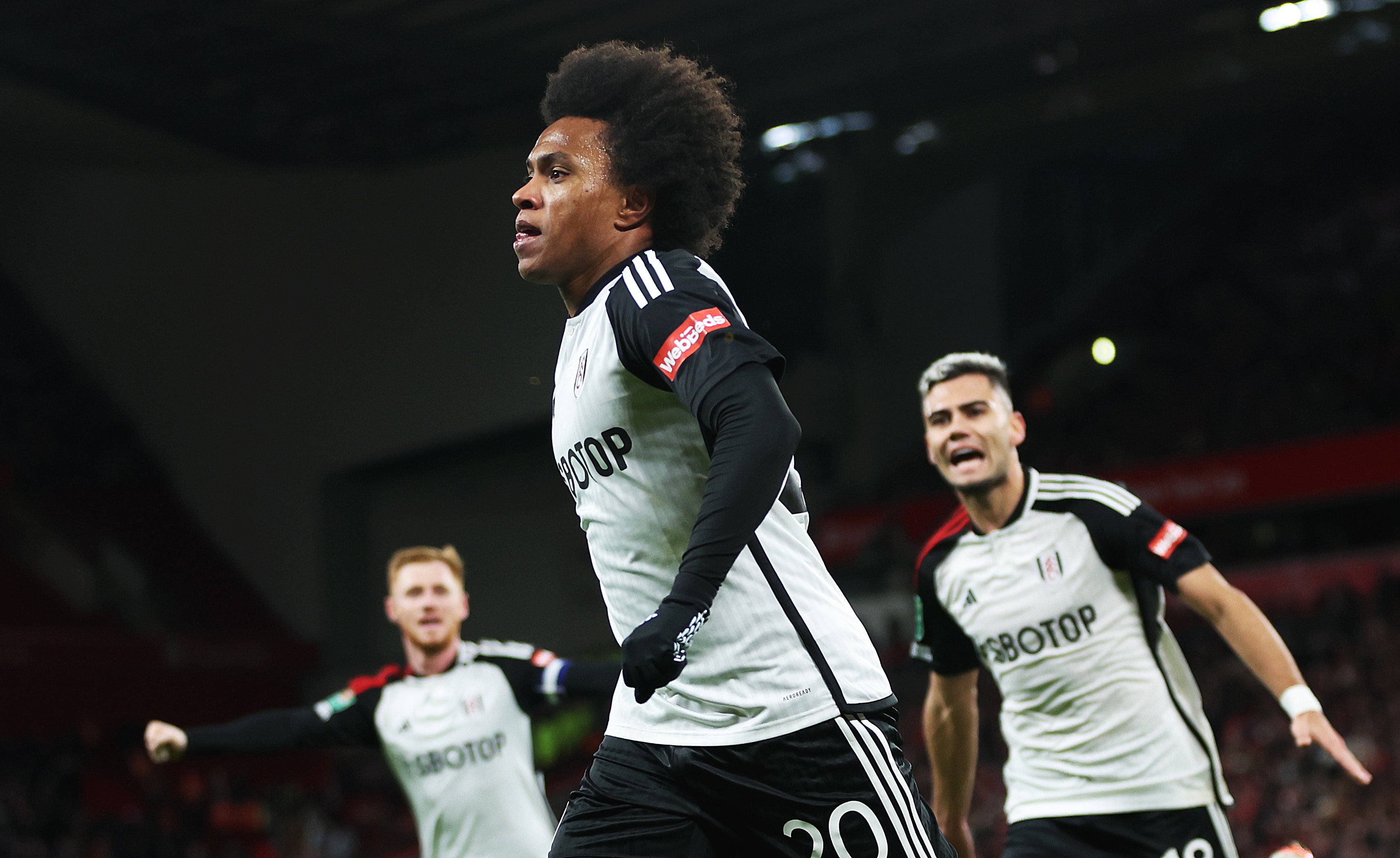Willian fired Fulham into a first-half lead