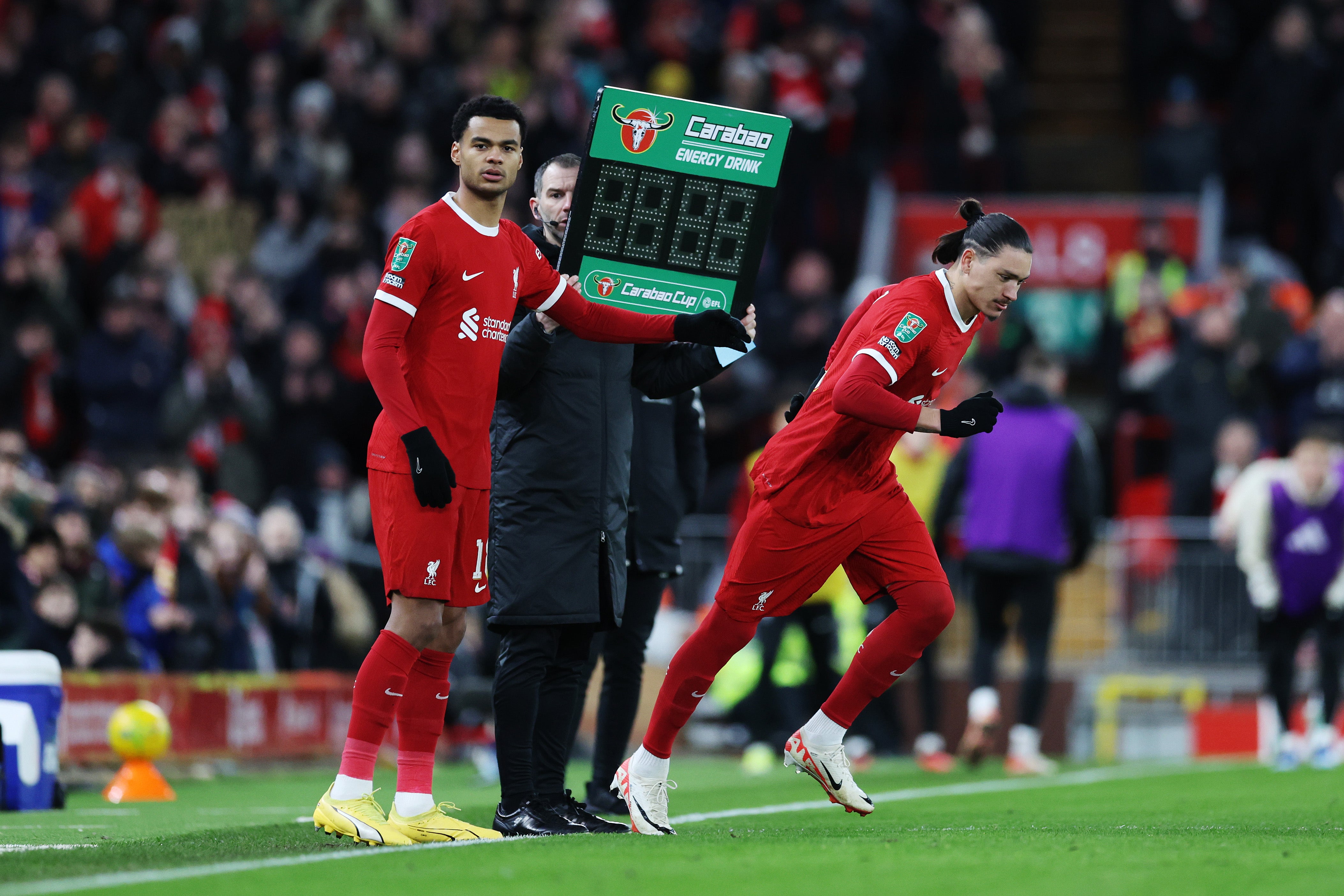 Gakpo (left) and Nunez came off the bench and changed the game