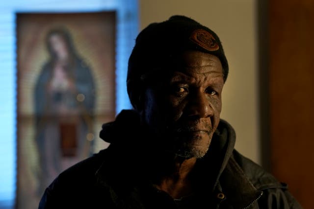 <p>Rudolph Williams in his apartment on Monday 8 January 2024, in Harvey, Illinois</p>