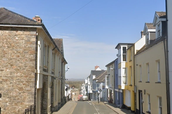 Police are investigating the circumstances that led to the death of a child after officers were called to Upper Market Street in Haverfordwest