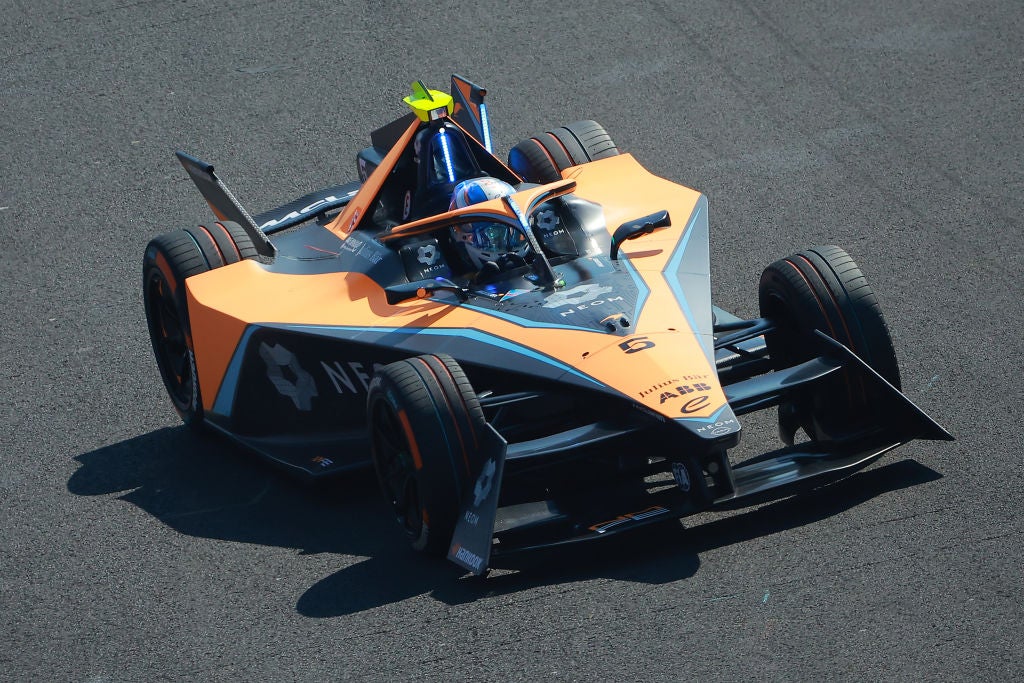 Jake Hughes driving for McLaren