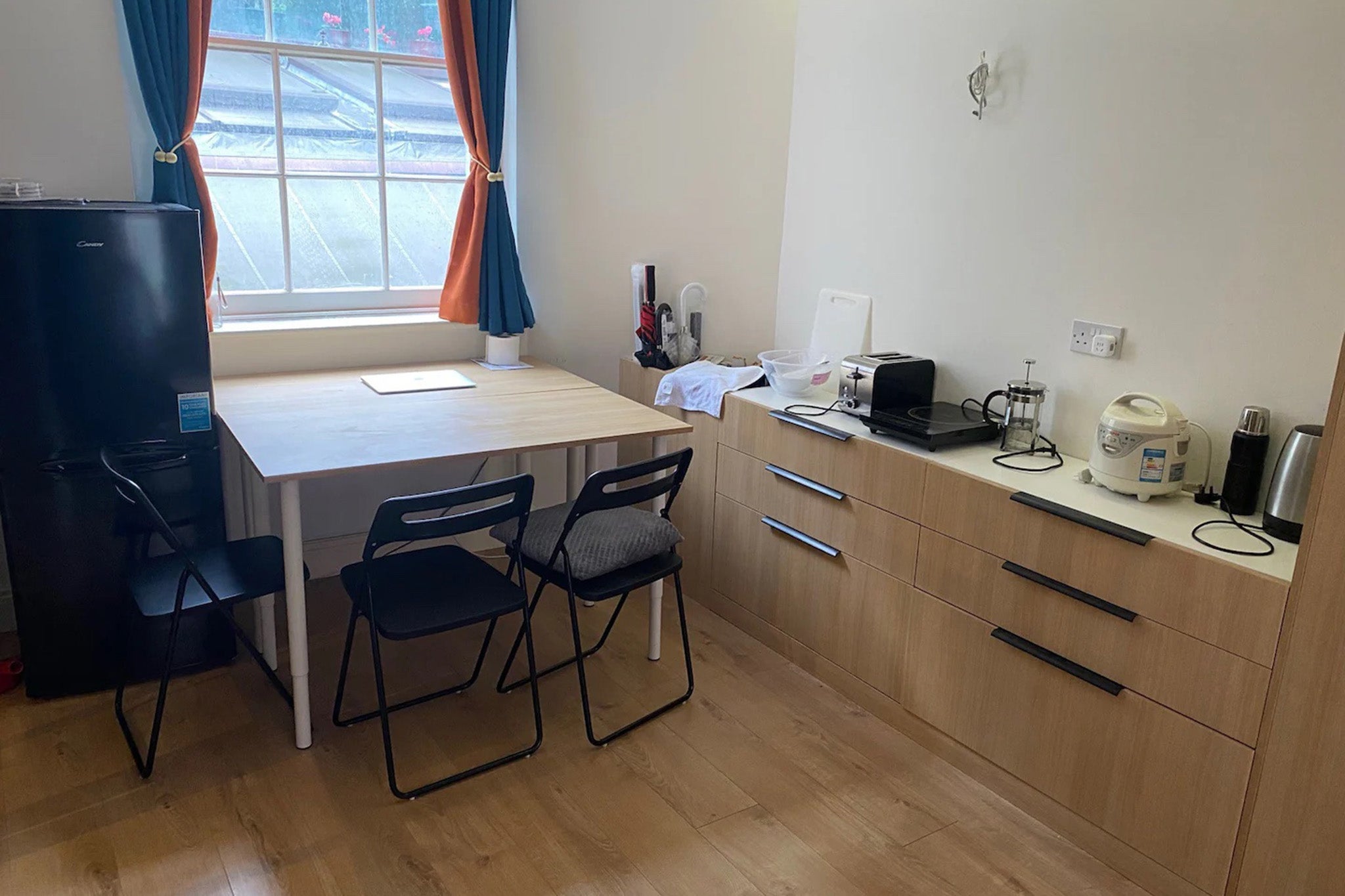 The property has a desk for anyone looking to do some work