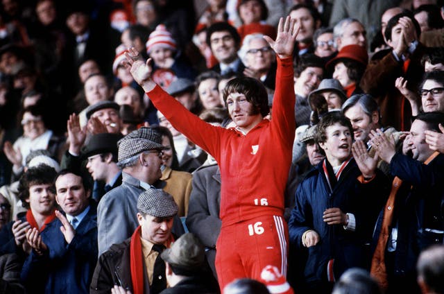 <p>JPR Williams after playing his last international game, salutes fans from the stands of Cardiff Arms Park, 1979. The final score was Wales 27 England 3</p>