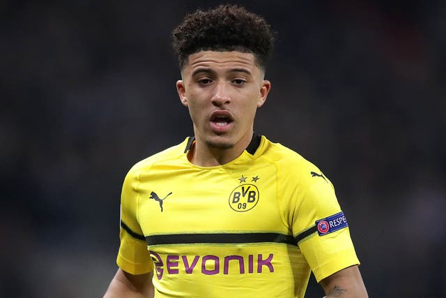 <p>Jadon Sancho has gone back to Germany and rejoined Borussia Dortmund (Adam Davy/PA)</p>