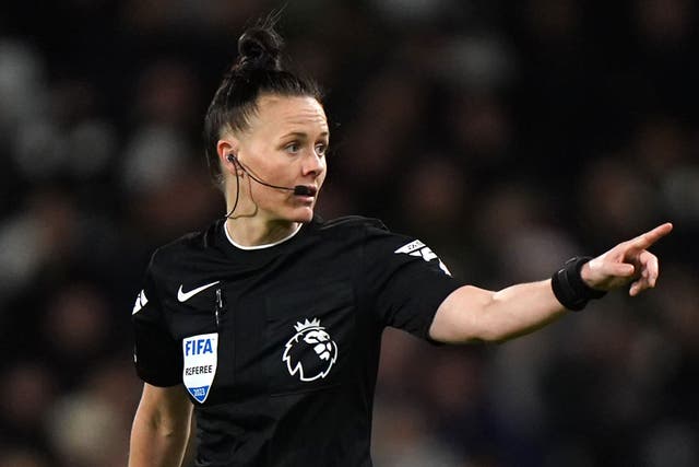 Referee Rebecca Welch made Premier League history in December (Bradley Collyer/PA)