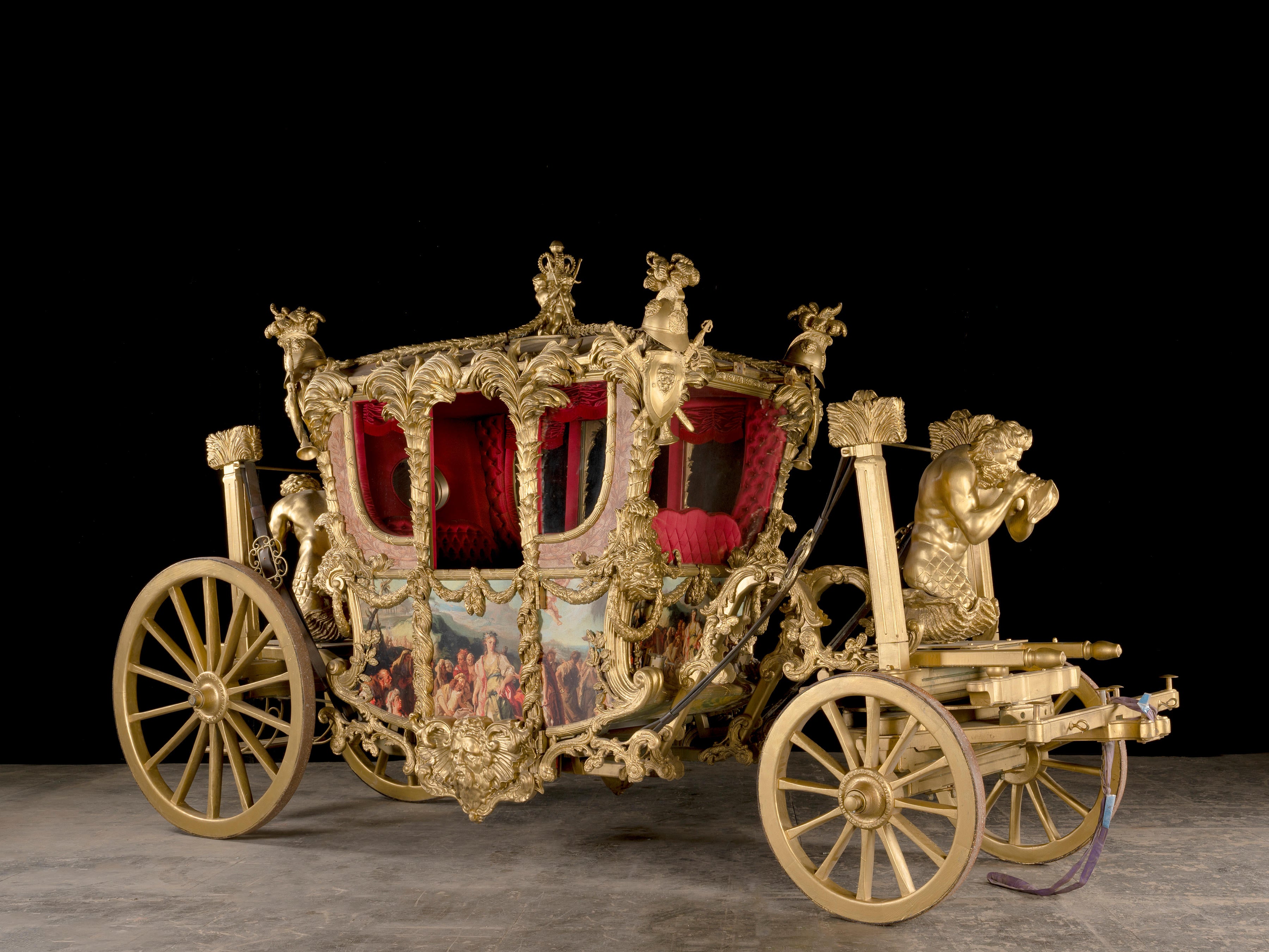 A replica of the Queen’s Coronation carriage