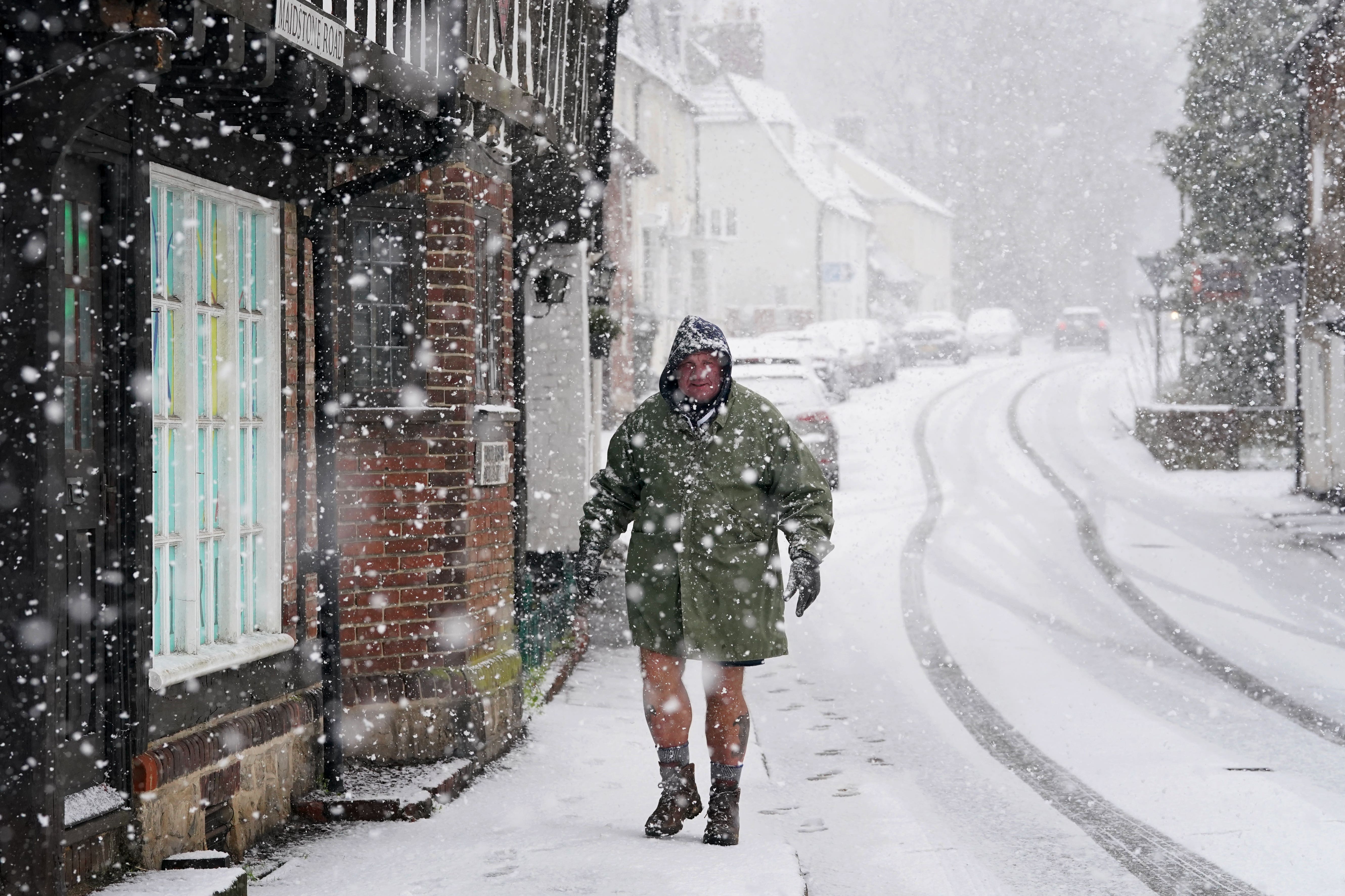 <p>Deputy chief meteorologist David Hayter said a northerly airflow will bring arctic air to the UK from Sunday, with snow showers focused around Northern Ireland and northern areas of Scotland (Gareth Fuller/PA)</p>