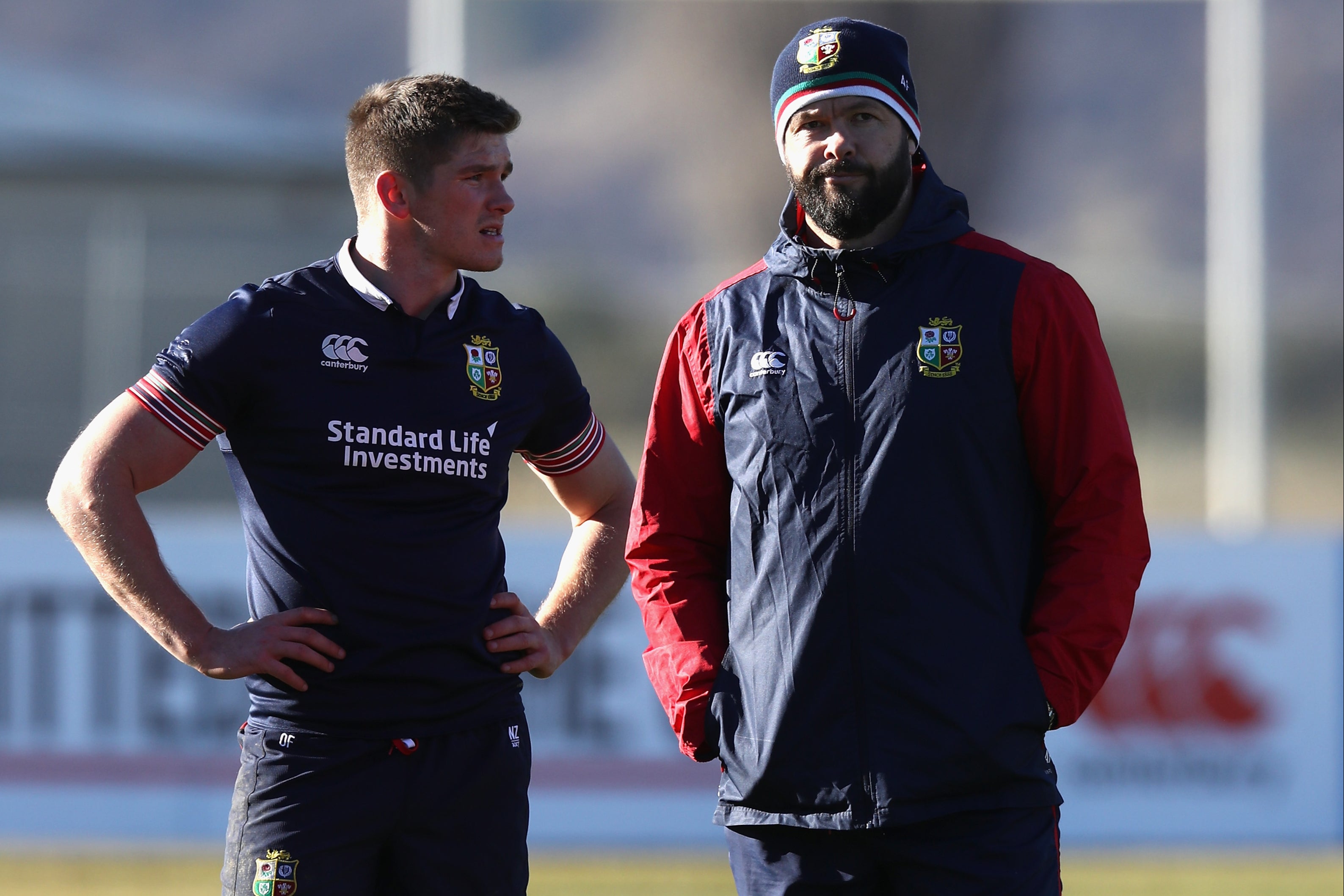 Andy Farrell (right) has been appointed British & Irish Lions coach