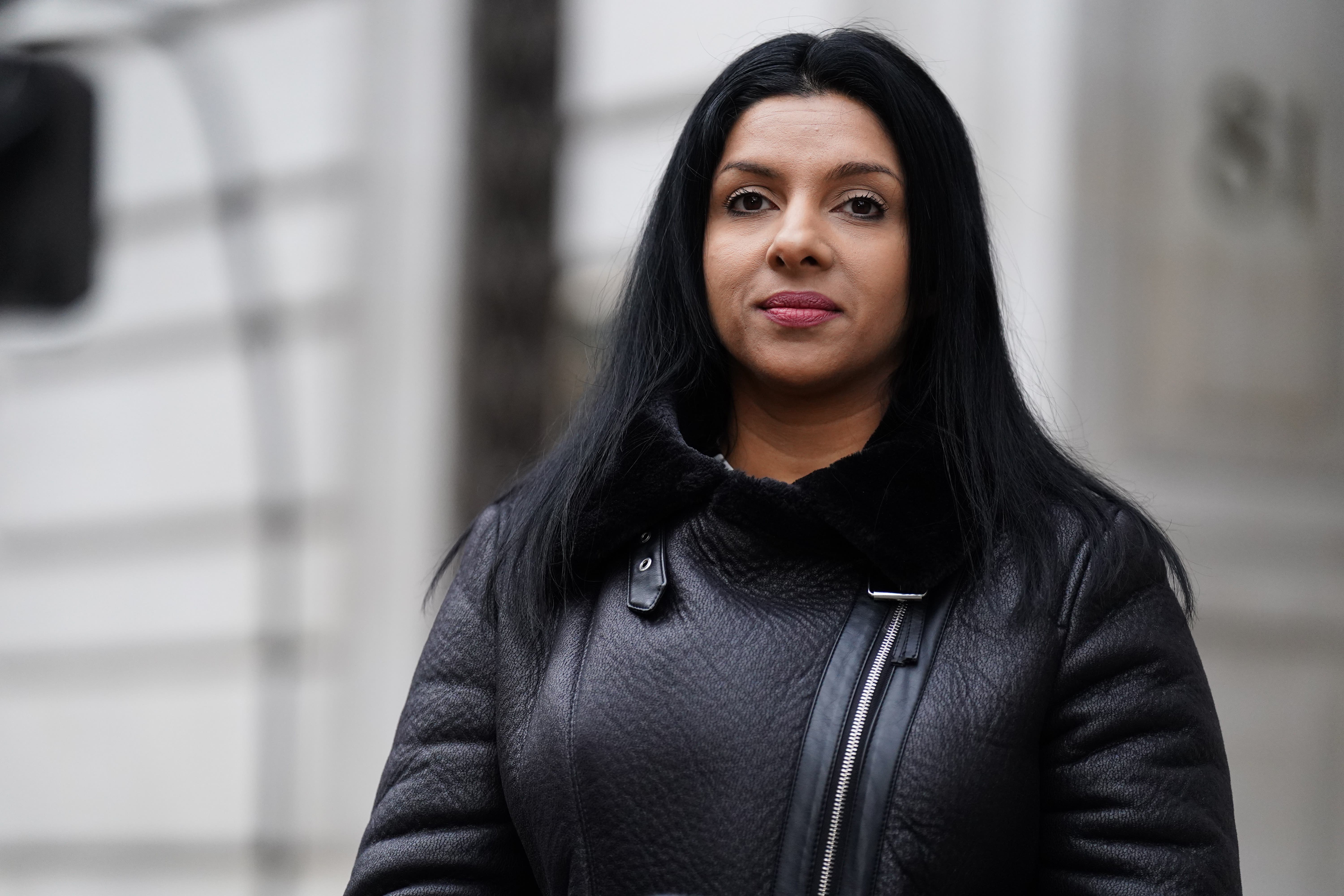 Former subpostmistress Shazia Saddiq at Aldwych House (James Manning/PA)