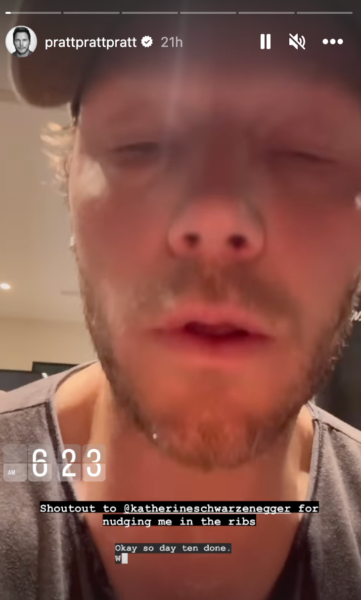 Chris Pratt’s Instagram morning routine