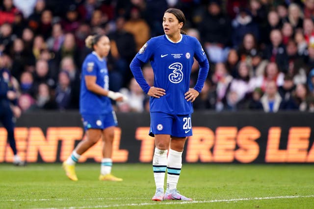 Chelsea boss Hayes believes striker Sam Kerr remains content at Chelsea (Zac Goodwin/PA)